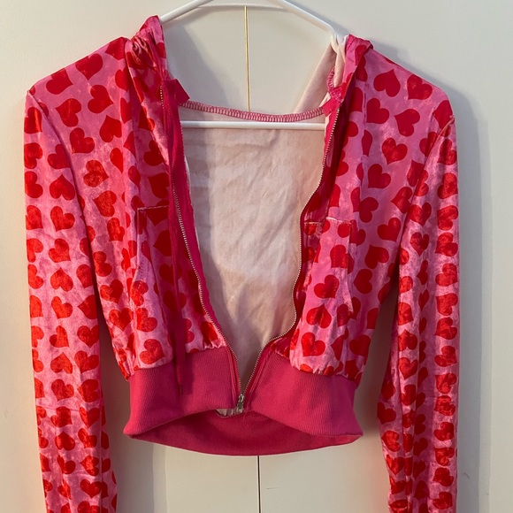 y2k heart zip up - Picture 2 of 2